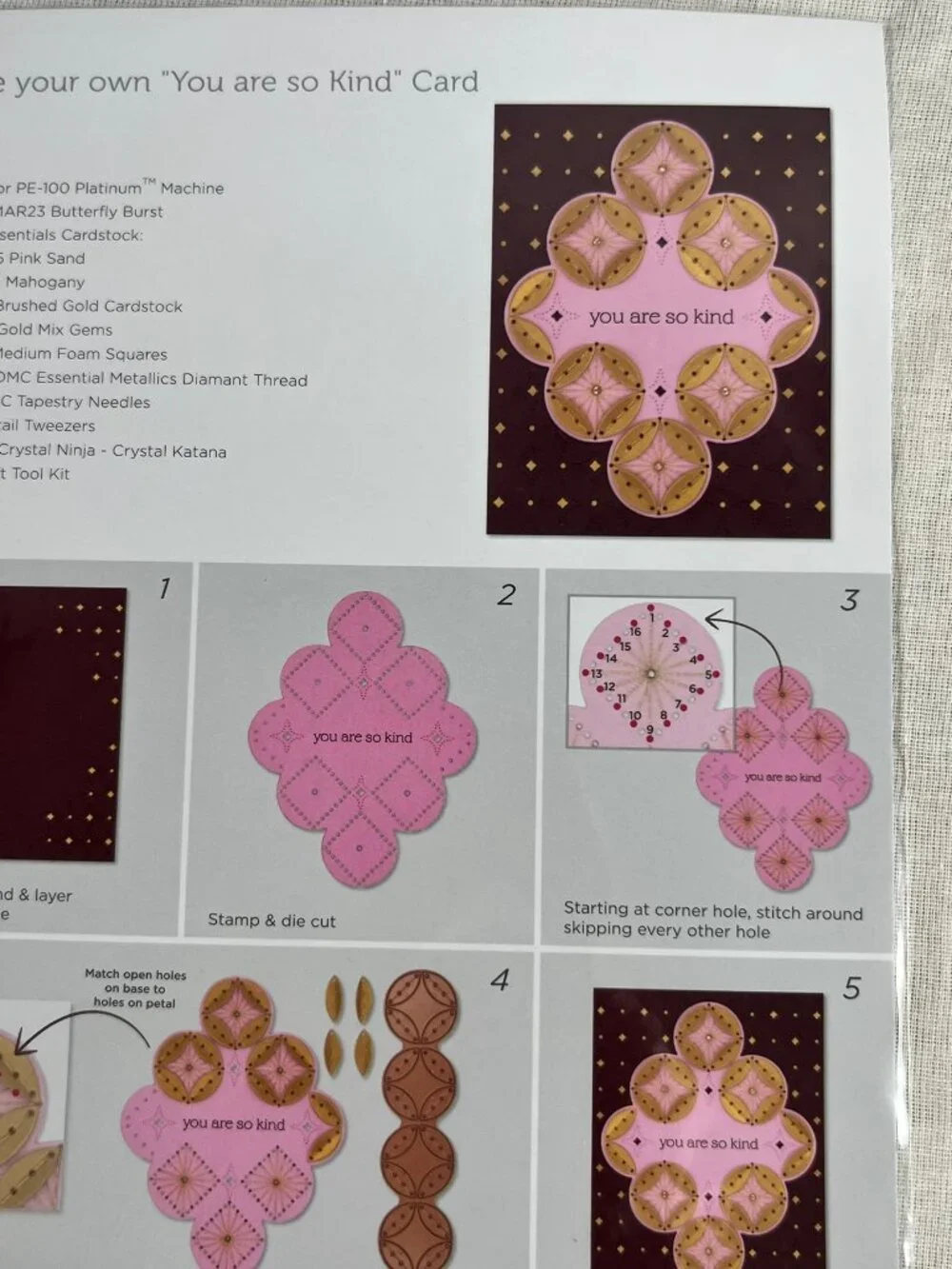 NEW Spellbinders Stitched Dies Nested Layered Stitched Petal March 2023